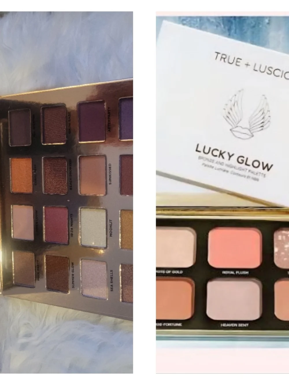 Lucky Glow Blush and Highlight Palette - Pink + Iconic London Sunset To Sunrise